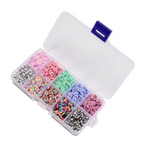 Clay Beads：10 Colours, 200pcs/colour, total 2000pcs, in Box