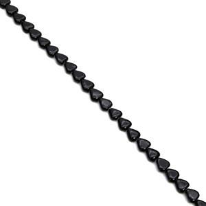120cts Black Obsidian Fancy Hearts Approx 10mm, 38cm Strand