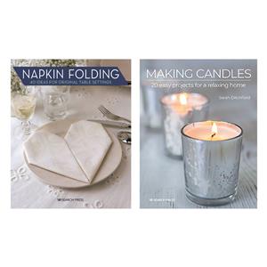 Both for £15 - Napkin Folding & Makeing Candles, Usual £22.98