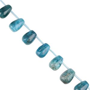 200cts Neon Apatite Drop Top Drilled Approx 8x12mm, 38cm 
