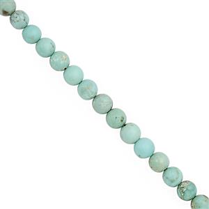 30cts Sleeping Beauty Turquoise Smooth Round Approx 3.5 to 5mm, 20cm Strand 