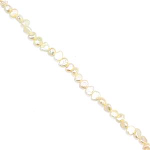 HONG KONG CLOSE OUT DEAL! White Freshwater Cultured Nugget Pearls, Approx 5-6mm, 38cm Strand