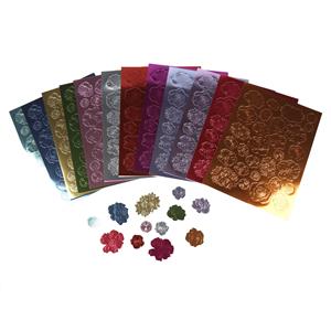Mirri Elements - Flower Garden, Contains 12 x A4 textured & die-cut sheets 