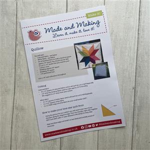 Made and Making Star Quillow Instructions