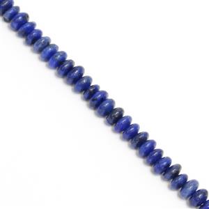 50cts Dyed Lapis Lazuli Plain Rondelles Approx 4x2mm, 38cm Strand