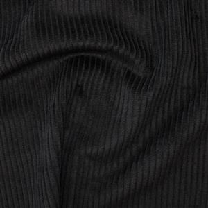 Black 4.5 Wale Corduroy Fabric 0.5m
