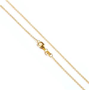 Gold Plated 925 Sterling Silver Cable Chain Approx 45cm/18