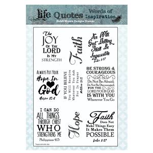 Life Quotes Religious Stamp Set with Free Topper Download