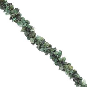 280cts Emerald Nuggets Smooth Chips Approx 2 to 7mm, 26Inch Necklace