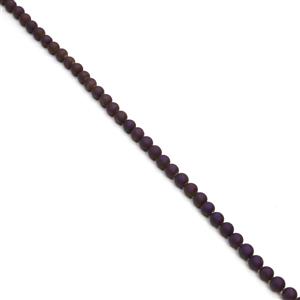 170cts Purple Maroon Drusy Coated Quartz Plain Rounds Approx 8mm, 38cm Strand