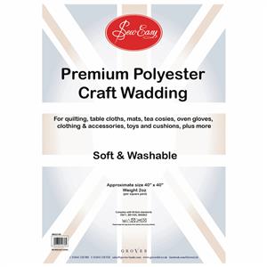 Sew Easy - Poly Wadding 2oz 100 x 100cm (40