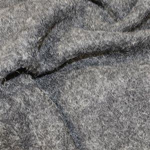Silver Boiled Wool Fabric 0.5m