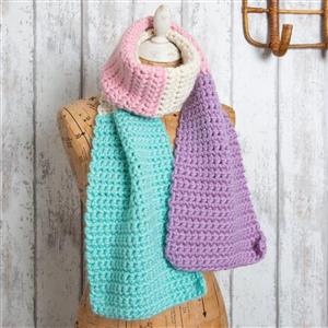 Wool Couture Pastel Dreams Scarf Accessories Crochet Kit With Free Crochet Hook Usually £5