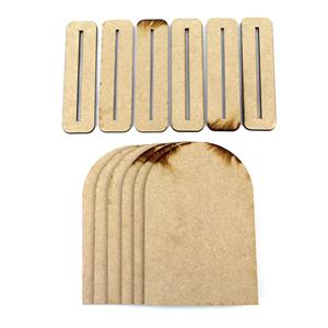 MDF Plinths with bases - Pack of 6
