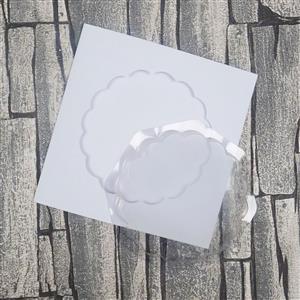Dimensional Card Kit - Scalloped Circle, Inc; 5 Dimensional Card Fronts and Aperture Cards