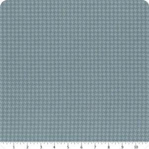 Moda Lakeside Gathering Houndstooth Blue Flannel Fabric 0.5m