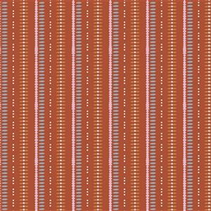 Riley Blake Heartsong Stripes Rust Fabric 0.5m