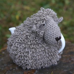 Woolly Chic Grey Sheep Crochet Tea Cosy Kit