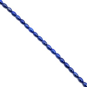 210cts Dyed Lapis Lazuli Rice Beads Approx 12x8mm, 38cm Strand