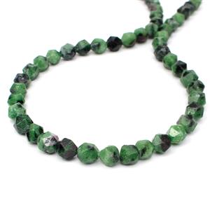150cts Ruby Zoisite Star Cut Rounds Approx 8mm, 38cm Strand