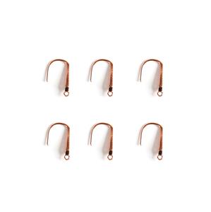 Rose Gold Plated 925 Sterling Silver Drop Earrings With Cubic Zirconia Approx 17mm, 3pairs