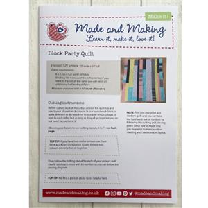 Made and Making Block Party Quilt Instructions