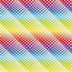 Pop Dot Ombre Multi Extra Wide Backing Fabric 0.5m (280cm Width)