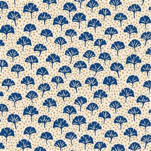 Liberty Arthur's Garden Collection Ginkgo Spot Cream Fabric 0.5m