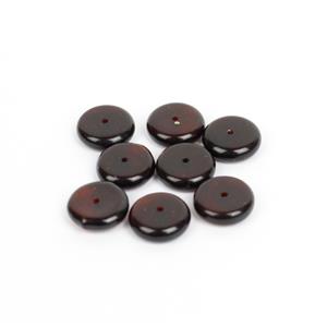 Baltic Cherry Amber Disc Beads (8pk)