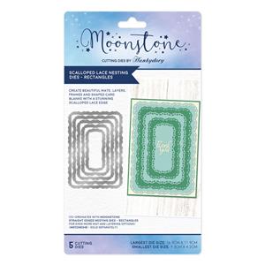 Moonstone Dies - Scalloped Lace Nesting Dies - Rectangles