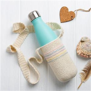 Wool Couture Cream Bottle Holder Crochet Kit With Free Crochet Hook Worth £4
