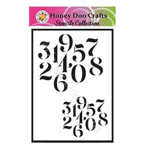Honey Doo Crafts Number Stencil