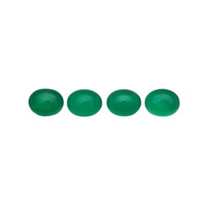 8.5cts Green Onyx Approx 10x8mm Oval Pack of 4