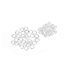 Cupid; Sterling Silver Heart Shaped Jump Rings Approx 8mmx30Pcs & Sterling Silver Open Jump Rings 3mmx50pcs