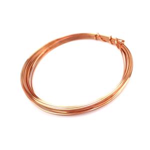 3m Rose Gold Coloured Copper Square Wire Approx 0.50mm