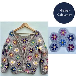 Adventures in Crafting Hipster Flower Power Cardigan Kit