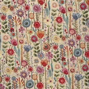 Kew Gardens Cream Tapestry Fabric 0.5m
