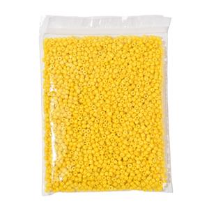 3mm Yellow Seed Beads, 100g Bag