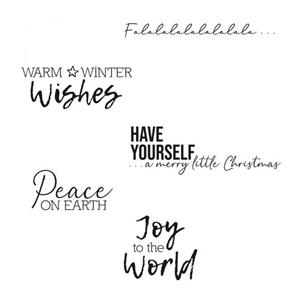 Clear Stamps 5PK Festive Sentiments #1 by Olivia Rose, 5 Stamps 