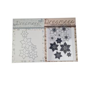 Dreamees - Silhouette Florals A4 Stamp and Die Duo