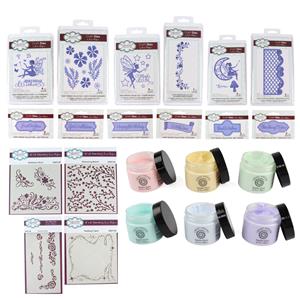 I Want It All - The Fairy Wishes Collection by Jamie Rodgers inc 36 Dies, 4 Stencils & 6 Sparkle Glazes