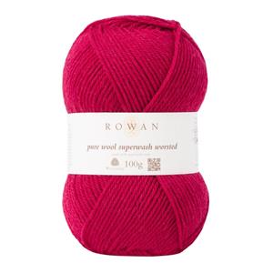 Rowan Rich Red Pure Wool Superwash Aran Yarn 100g