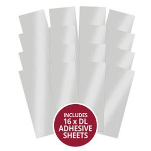 Stickables Self-Adhesive Mirri - DL Silver, Contains 16 x Silver DL Self-Adhesive Mirri Sheets.