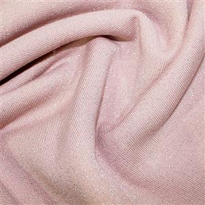 Pink Cotton Lurex Jersey Fabric 0.5m