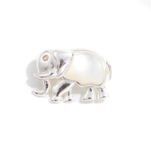 925 Sterling Silver Elephant with Mother of Pearl