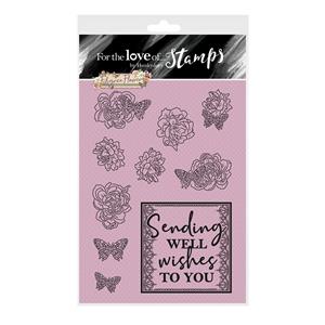 For the Love of Stamps - Filigree Flowers - Rose