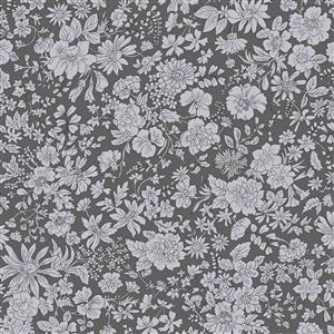 Liberty Emily Belle Neutrals Charcoal Fabric 0.5m