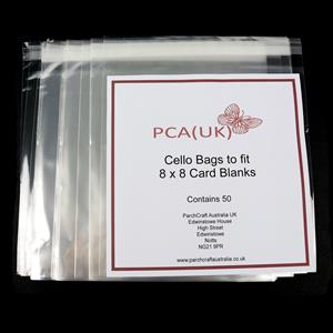 ParchCraft Australia - 50 8x8 Cello Bags, 50 8x8 cello bags
