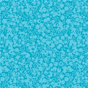 Liberty Wiltshire Shadow Collection Pool Blue Fabric 0.5m