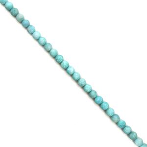 160cts Multi-Colour Amazonite Matt Finish Frosted Rounds Approx 8mm, 38cm Strand